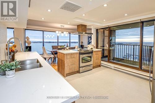 1401 - 65 Harbour Square, Toronto (Waterfront Communities), ON - Indoor Photo Showing Kitchen With Double Sink