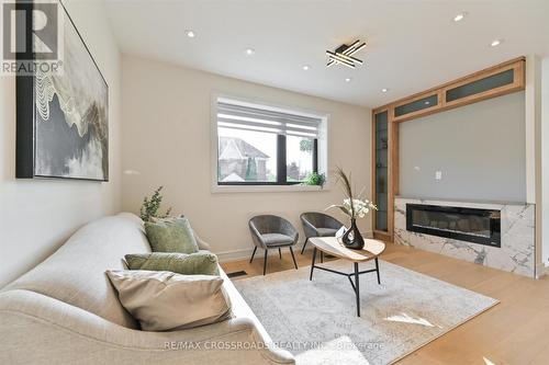 157 O'Connor Drive, Toronto (East York), ON - Indoor Photo Showing Living Room With Fireplace