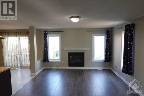 113 Akita Walk, Ottawa, ON - Indoor Photo Showing Living Room With Fireplace