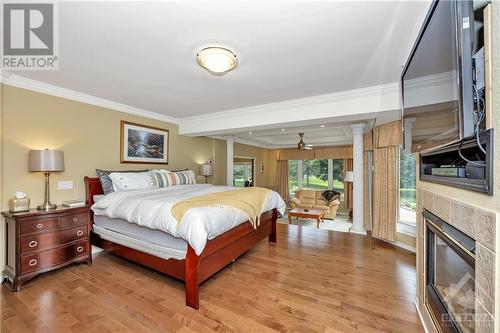 Step into the 885 sf of private primary bedroom area. - 105 Locharron Crescent, Ottawa, ON - Indoor Photo Showing Bedroom With Fireplace