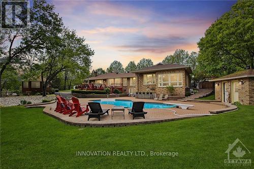 105 Locharron Crescent, Ottawa, ON - Outdoor With In Ground Pool With Backyard