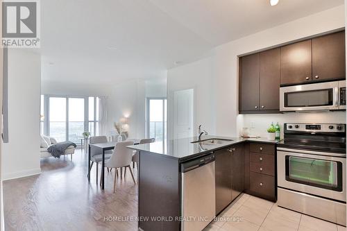 4707 - 60 Absolute Avenue, Mississauga (City Centre), ON - Indoor Photo Showing Kitchen With Stainless Steel Kitchen