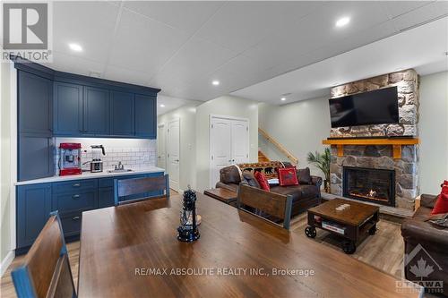 4634 Matawatchan Road, Greater Madawaska, ON - Indoor Photo Showing Living Room With Fireplace