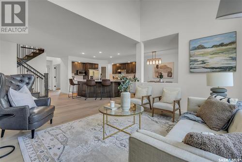 203 Adaskin Cove, Saskatoon, SK - Indoor Photo Showing Living Room