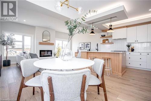 43 - 2700 Buroak Drive, London, ON - Indoor Photo Showing Dining Room With Fireplace