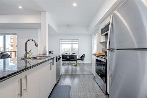 8 Culinary Lane|Unit #201, Barrie, ON - Indoor Photo Showing Kitchen With Double Sink With Upgraded Kitchen