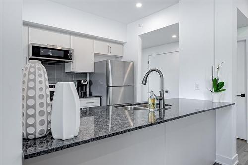 8 Culinary Lane|Unit #201, Barrie, ON - Indoor Photo Showing Kitchen With Double Sink