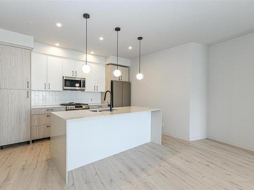 201-947 Whirlaway Cres, Langford, BC - Indoor Photo Showing Kitchen With Upgraded Kitchen