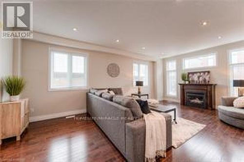 313 Zeller Drive, Kitchener, ON - Indoor Photo Showing Living Room With Fireplace