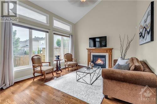 1924 Lobelia Way, Ottawa, ON - Indoor Photo Showing Living Room With Fireplace