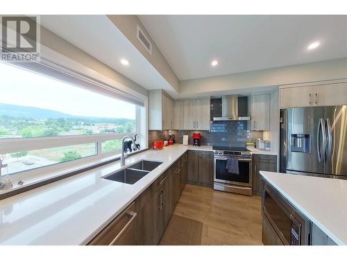 131 Harbourfront Drive Ne Unit# 503, Salmon Arm, BC - Indoor Photo Showing Kitchen With Double Sink