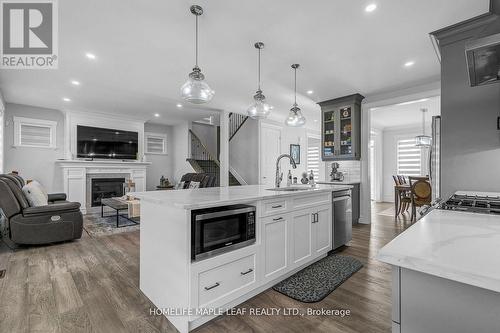 355 Christine Avenue W, Lakeshore, ON - Indoor Photo Showing Kitchen With Fireplace With Upgraded Kitchen