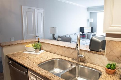 Open Concept - 40 Old Mill Road|Unit #607, Oakville, ON - Indoor Photo Showing Kitchen With Double Sink