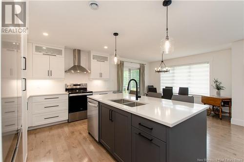 414 Maplehurst Drive, Moncton, NB - Indoor Photo Showing Kitchen With Double Sink With Upgraded Kitchen