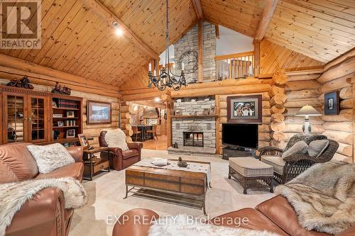 10608 Longwoods Road, Middlesex Centre (Delaware Town), ON - Indoor Photo Showing Living Room With Fireplace