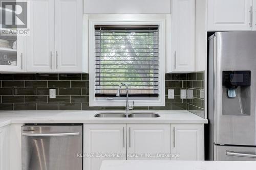 58 Province Street N, Hamilton (Crown Point), ON - Indoor Photo Showing Kitchen With Double Sink