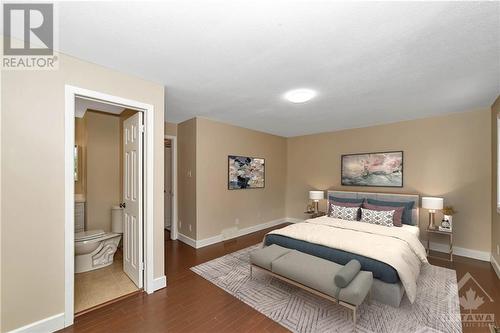 Primary Virtually Staged - 6085 Meadowhill Crescent, Ottawa, ON - Indoor Photo Showing Bedroom