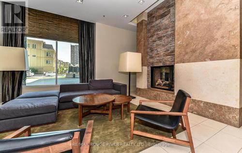 410 - 1235 Bayly Street, Pickering, ON - Indoor Photo Showing Living Room With Fireplace