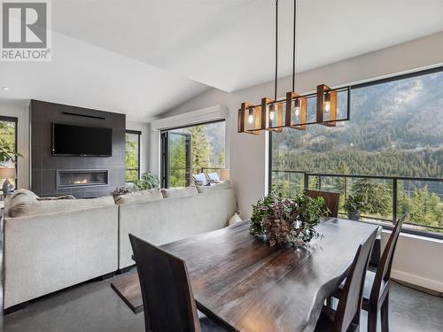 1278 Kai  Road, Nelson, BC - Indoor With Fireplace