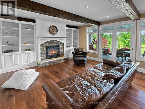 45 Woodland Trail, Prince Edward County (Ameliasburgh), ON - Indoor Photo Showing Living Room With Fireplace