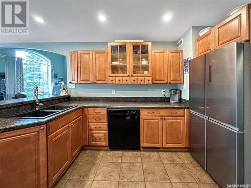 6 Lakeshore Place, Candle Lake, SK - Indoor Photo Showing Kitchen With Double Sink