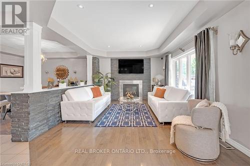 64 Onyx Court, Hamilton (Chappel), ON - Indoor Photo Showing Living Room With Fireplace