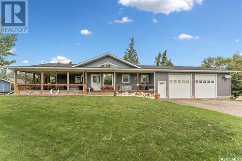 430 Railway Avenue, Blaine Lake, SK - Outdoor With Deck Patio Veranda With Facade