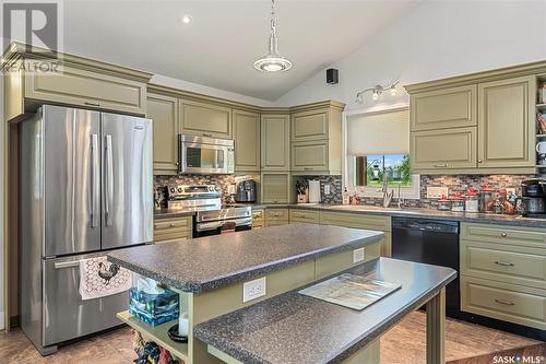 430 Railway Avenue, Blaine Lake, SK - Indoor Photo Showing Kitchen With Double Sink