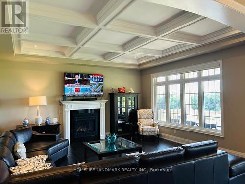 20 Natural Terrace, Brampton, ON - Indoor Photo Showing Living Room With Fireplace