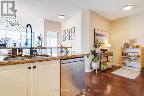 2202 - 220 Burnhamthorpe Road, Mississauga (City Centre), ON - Indoor Photo Showing Kitchen With Double Sink