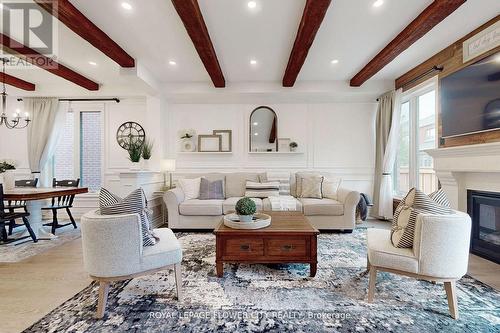 1243 Mcphedran Place, Milton (Ford), ON - Indoor Photo Showing Living Room With Fireplace