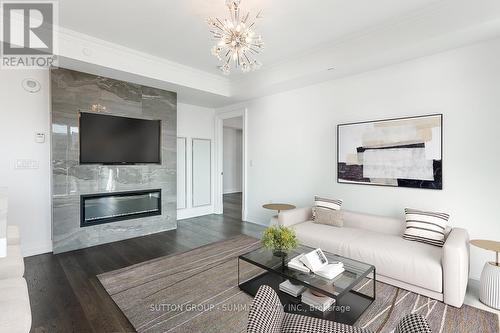 404 - 2060 Lakeshore Road, Burlington (Brant), ON - Indoor Photo Showing Living Room With Fireplace