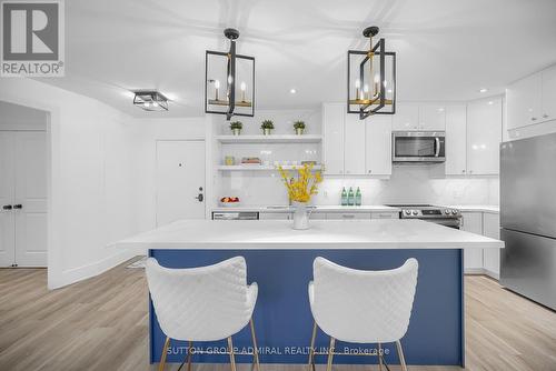 Ph3 - 299 Mill Road, Toronto (Markland Wood), ON - Indoor Photo Showing Kitchen With Stainless Steel Kitchen With Upgraded Kitchen