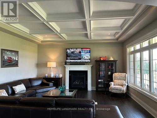 20 Natural Terrace, Brampton (Credit Valley), ON - Indoor Photo Showing Living Room With Fireplace