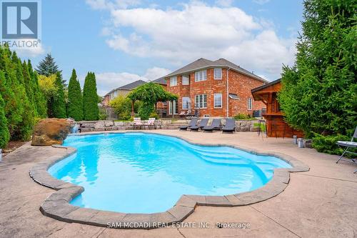 3852 Rosanna Drive, Mississauga (Churchill Meadows), ON - Outdoor With In Ground Pool With Deck Patio Veranda With Backyard