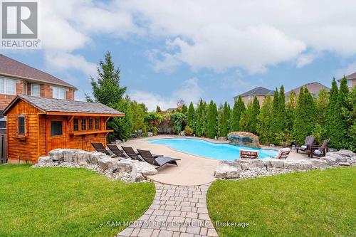 3852 Rosanna Drive, Mississauga (Churchill Meadows), ON - Outdoor With In Ground Pool With Deck Patio Veranda