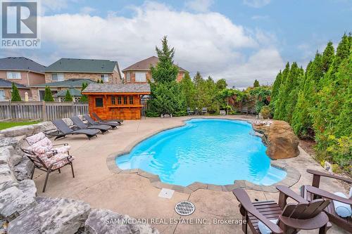 3852 Rosanna Drive, Mississauga (Churchill Meadows), ON - Outdoor With In Ground Pool With Deck Patio Veranda