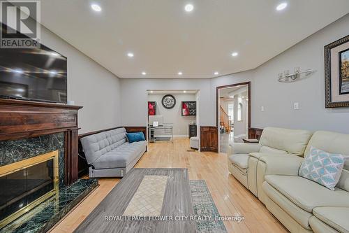 2 Black Hills Court, Brampton (Sandringham-Wellington), ON - Indoor Photo Showing Living Room With Fireplace