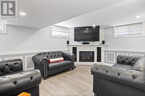 5911 Malden Road, Maidstone, ON - Indoor With Fireplace