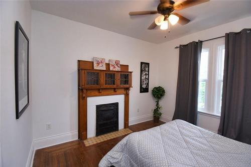 2nd ornamental fireplace - 185 Fairleigh Avenue S, Hamilton, ON - Indoor Photo Showing Bedroom