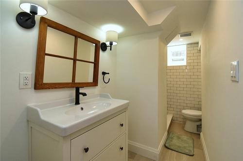 Lower level Bathroom - 185 Fairleigh Avenue S, Hamilton, ON - Indoor Photo Showing Bathroom