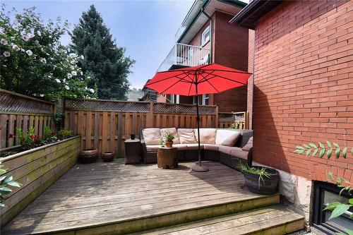 Backyard Deck - 185 Fairleigh Avenue S, Hamilton, ON - Outdoor With Deck Patio Veranda With Exterior