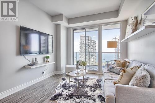 3810 - 10 Park Lawn Road, Toronto (Mimico), ON - Indoor Photo Showing Living Room