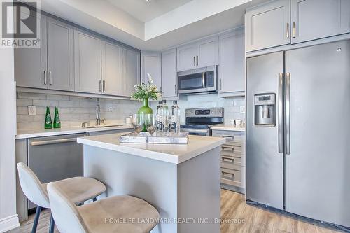 3810 - 10 Park Lawn Road, Toronto (Mimico), ON - Indoor Photo Showing Kitchen With Stainless Steel Kitchen