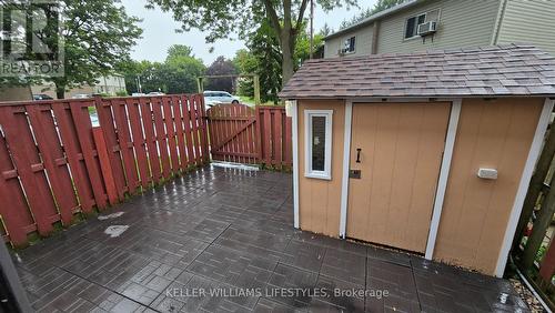 Private patio and shed - 162 - 1775 Culver Drive, London, ON - Outdoor With Exterior