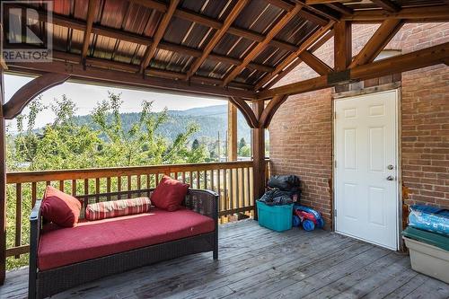 2489 Purdy Road, Robson, BC - Outdoor With Deck Patio Veranda With Exterior