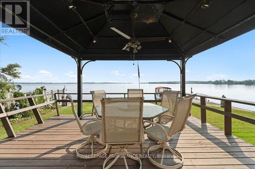 32 Peats Point Lane, Prince Edward County (Ameliasburgh), ON - Outdoor With Body Of Water With Deck Patio Veranda With View With Exterior