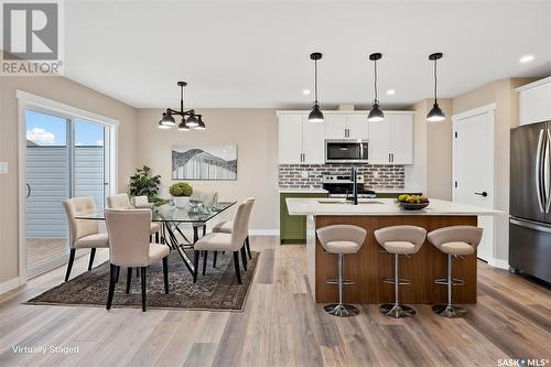 4845 Ferndale Crescent, Regina, SK - Indoor Photo Showing Kitchen With Double Sink With Upgraded Kitchen