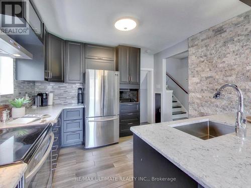 216 Gary Drive, Toronto (Humberlea-Pelmo Park), ON - Indoor Photo Showing Kitchen With Stainless Steel Kitchen With Upgraded Kitchen