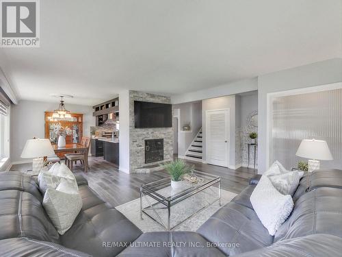 216 Gary Drive, Toronto (Humberlea-Pelmo Park), ON - Indoor Photo Showing Living Room With Fireplace